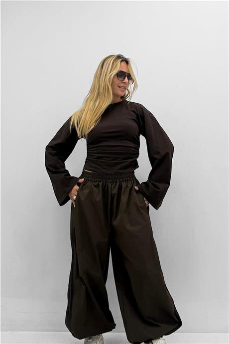 Pantalone con elastico in vita e polsino MARTE